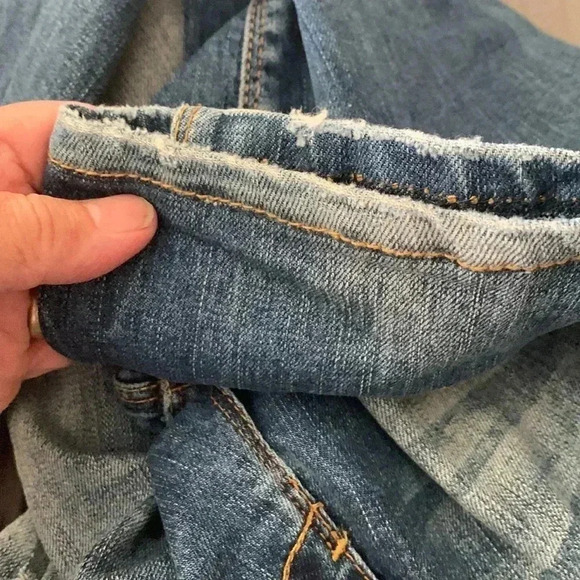 Zara Woman Premium Denim  boot cut, low rise, distressed jeans 30 x 31 - Picture 9 of 9